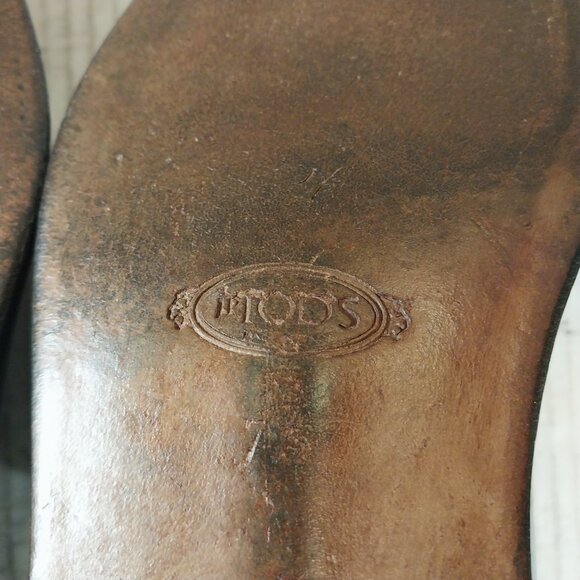 TOD'S men's size US 8.5 M, UK 7.5 brown Oxford. - Picture 6 of 7